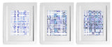3-collage set #2 - '1' + '4' + '6'