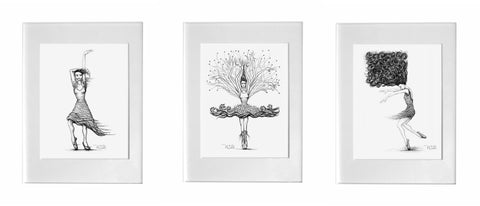 3-print set #6 - 'Show of Me' + 'Living The Life' + 'Best Hair Day'