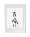 shop for art - fine art print - Figurative, dance, femininity, magic realism art by brazilian irish artist gurgel-segrillo