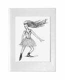 fine art print - Figurative explorations on cross-cultural identity and womanhood, empowerment and femininity, by artist gurgel-segrillo