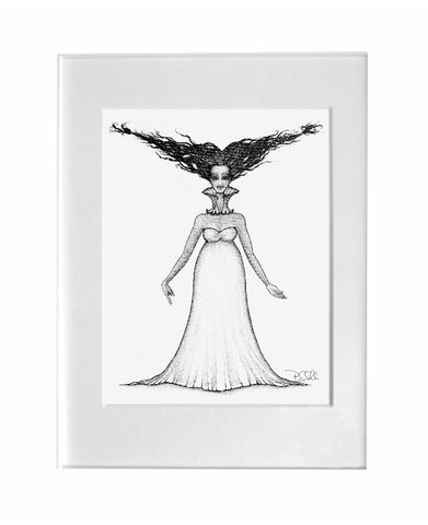 fine art print - Figurative explorations on cross-cultural identity and womanhood, empowerment and femininity, by artist gurgel-segrillo