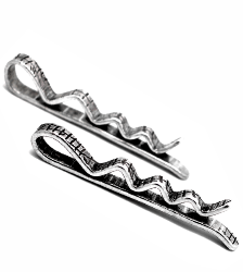 skin series of contemporary jewellery - hallmarked sterling silver hair pin by artist designer maker gurgel-segrillo