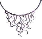 necklace handcrafted in sterling silver - eterica series by contemporary jewellery designer gurgel-segrillo