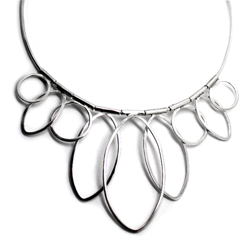necklace handcrafted in sterling silver - eterica series by contemporary jewellery designer gurgel-segrillo