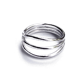 eterica series ring handcrafted in sterling silver - eterica series silver ring by contemporary jewellery designer gurgel-segrillo