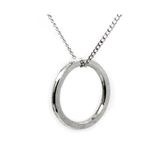 eterica series circle pendant handcrafted in sterling silver - eterica series by contemporary jewellery designer gurgel-segrillo