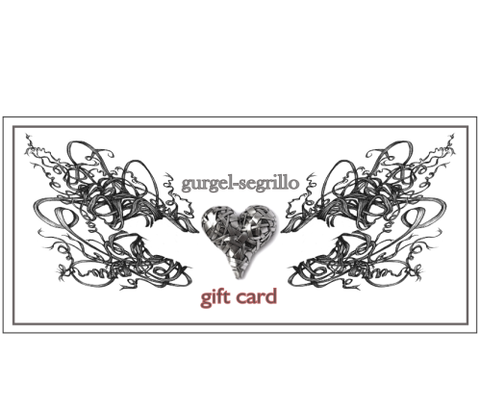 gift card - shopping online for art jewellery and wall art by artist designer maker gurgel-segrillo