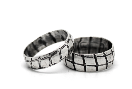 buy alternative wedding rings - hallmarked sterling silver rings handcrafted to order by cork city jewellery designer gurgel-segrillo