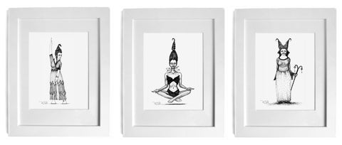 3-print set #2 - 'Dancing Gracefully Amid the Noise' + 'The Space Within' + 'The Magic Within'