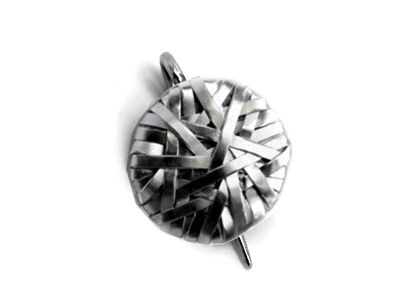 shop designer jewellery online - silver  pin by artist gurgel-segrillo