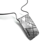 skin series of contemporary jewellery - hallmarked sterling silver necklace by artist designer maker gurgel-segrillo